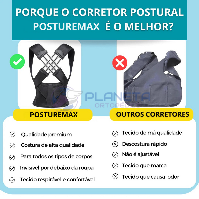 Posture Max - Corretor Postural Ortopédico